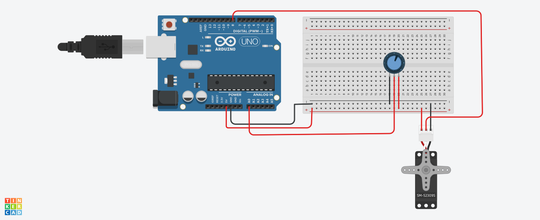 SERVOMOTOR with POTENTIOMETER